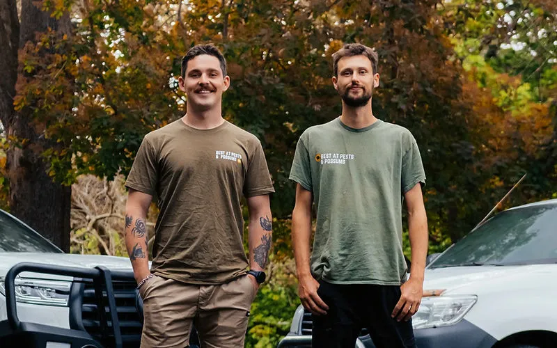Mitch and Dexter from Best At Pests, Melbourne's possum removal specialists