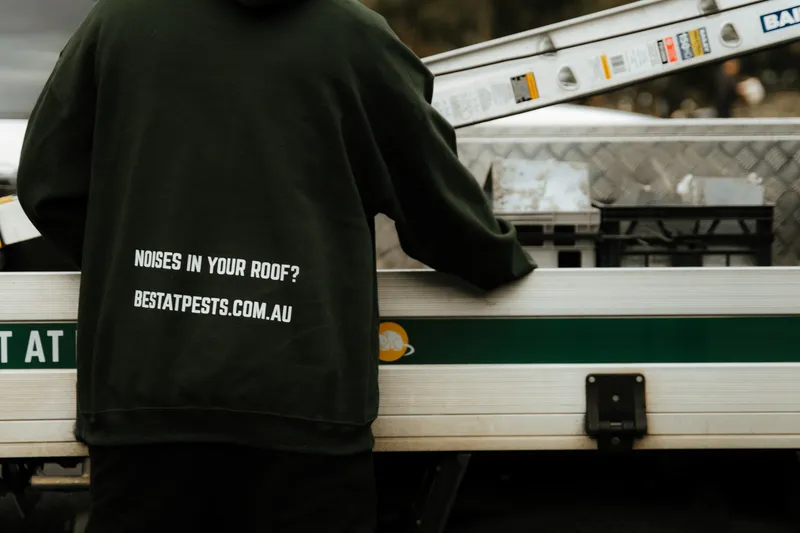 Best At Pests technician arriving at a Melbourne home for a roof inspection