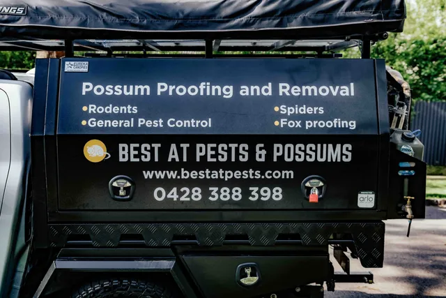 Best At Pests service vehicle signage