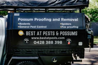 Best At Pests service vehicle signage